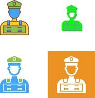 Police Man Icon Design vector