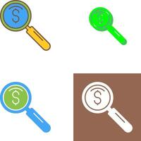 magnifier Icon Design vector