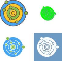 Solar System Icon Design vector