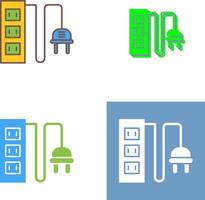 Power Socket Icon Design vector