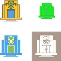 Police Station Icon Design vector