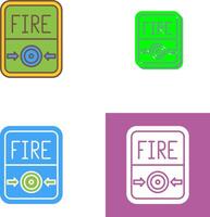 Fire Button Icon Design vector