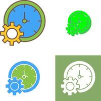 Time Setting Icon Design vector
