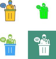 Debate Icon Design vector