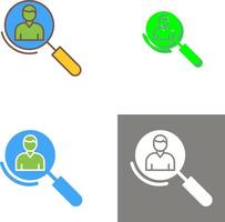 Magnifier Icon Design vector