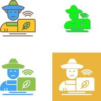 Farmer Icon Design vector