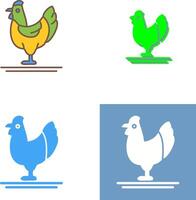 aves de corral icono diseño vector