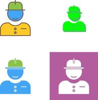 Worker Icon Design vector