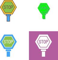Stop Sign Icon Design vector