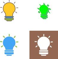 Light Bulb Icon Design vector