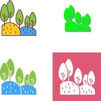 diseño de icono de bosque vector