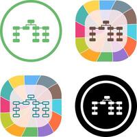 Unique Seo Structure Icon Design vector