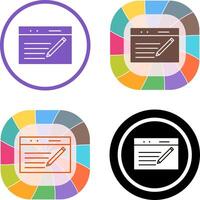 Unique Blogging Service Icon Design vector