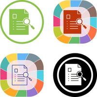 Unique Case Study Icon Design vector