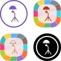 Unique Umbrella Stand Icon Design vector