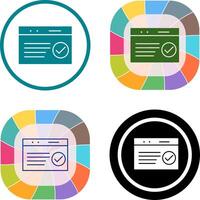 Unique QC Passed Icon Design vector