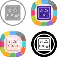 Unique Images Icon Design vector