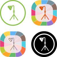 Unique Light Stand Icon Design vector