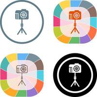 Unique Camera Stand Icon Design vector