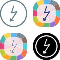 Unique Flash Icon Design vector