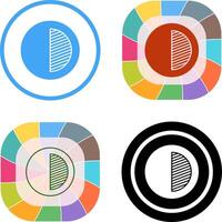 Unique Contrast Icon Design vector