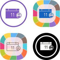 Unique Event Management Icon Design vector