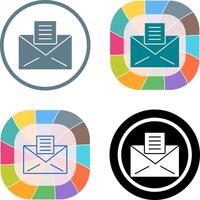 Email Documents Icon Design vector