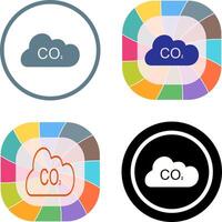Carbon Dioxide Icon Design vector