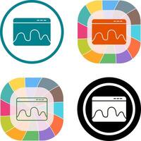 Webpage Statistics Icon Design vector