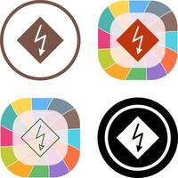 High Voltage Icon Design vector