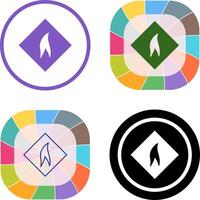 Flammable Material Icon Design vector