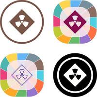 Radiation Icon Design vector