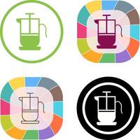 French Press Icon Design vector