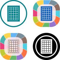 Table of Rates Icon Design vector