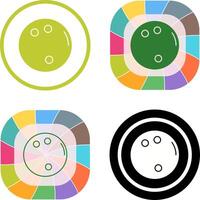 Bowling Ball Icon Design vector