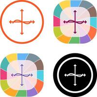 Unique Graph Icon Design vector