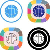 Unique Globe Icon Design vector