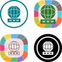 Unique World Wide Web Icon Design vector