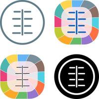 Unique Center Align Icon Design vector