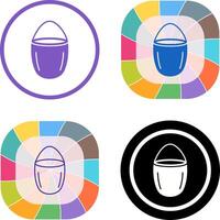 Unique Water Bucket Icon Design vector
