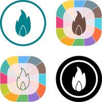 Unique Fire Icon Design vector