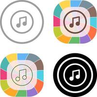 Music Player Icon Design vector