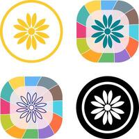 Unique Flower Icon Design vector