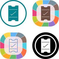 Passes Icon Design vector