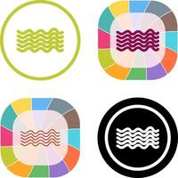 Magnetic Waves Icon Design vector