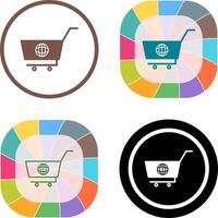 Unique Global Shopping Icon Design vector