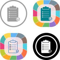 Unique Checklist Icon Design vector