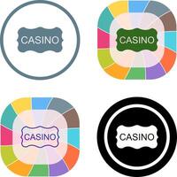 casino firmar icono diseño vector