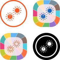 Unique Virus Icon Design vector