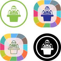 Unique Lecture Icon Design vector